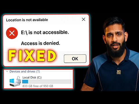 How To Fix ''Drive is not accessible ''| "'Access ss denied''  | Location is not available