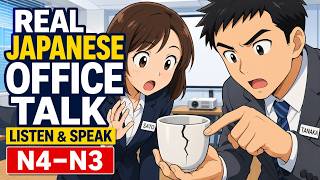 Realistic Japanese Office Talk | JLPT N4-N3 Listening & Speaking