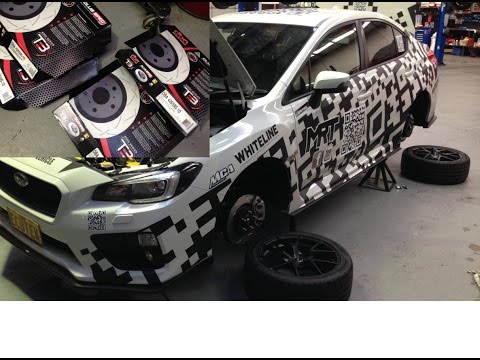 Subaru WRX MY15 review of the brakes and fitting DBA rotors