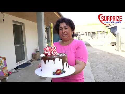 Surpriza cu multe emotii pentru doamna Ioana, din partea baiatului si a norei - Sprancenata, Olt