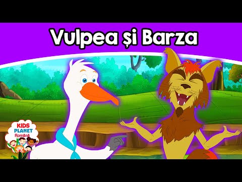 Vulpea și Barza | Povești pentru copii | Desene animate | Basme În Limba Română | Povești