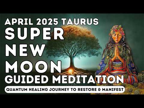Taurus Super New Moon Guided Meditation April 2025 | Quantum Healing Journey to Restore & Manifest