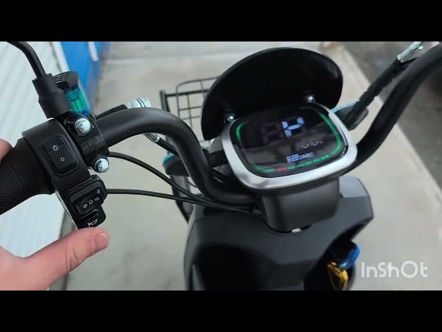 Електричний велосипед UN-1694 Двигун 1000W Акумулятор 20Ah 72V Синій 