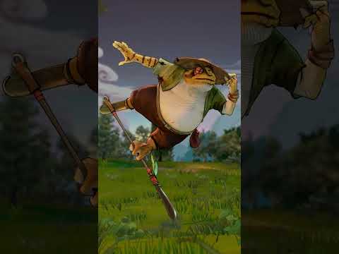 Practicing his moves for the Samurai Frog Golf premiere tomorrow! 🐸 Are you ready for the new film?