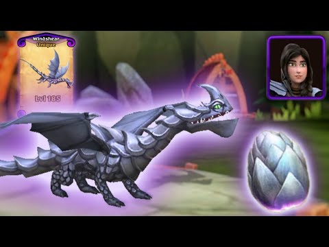 WINDSHEAR — Heather's Unique Razorwhip Max Level 185 Titan Mode Showcase | Dragons: Rise of Berk