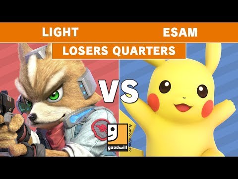 Goodwill $10k Charity Invitational - Rogue | Light (Fox) Vs. PG | ESAM (Pikachu) Losers Quarters