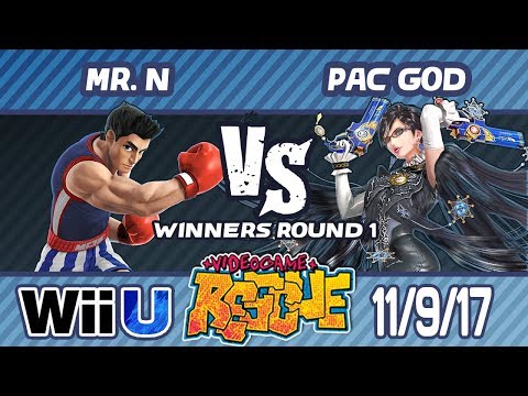 Video Game Rescue 11/9/17 - Mr. N (Toon Link, Little Mac) vs. Pac God (Bayonetta) - Wii U WR1