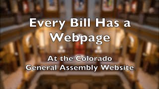 Every Colorado Bill Has a Webpage