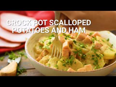 How to Make Crock Pot Scalloped Potatoes and Ham!