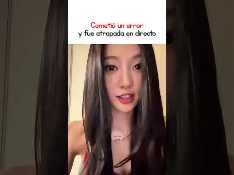 Cometió un error y fue atrapada en directo