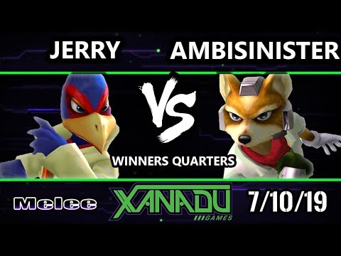 S@X 310 SSBM - Jerry (Falco, Jigglypuff) Vs. Ambisinister (Fox) - Smash Melee Winners Quarters
