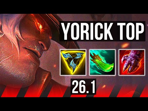 YORICK vs TRYNDAMERE (TOP) | 38K damage | NA Challenger | 26.1