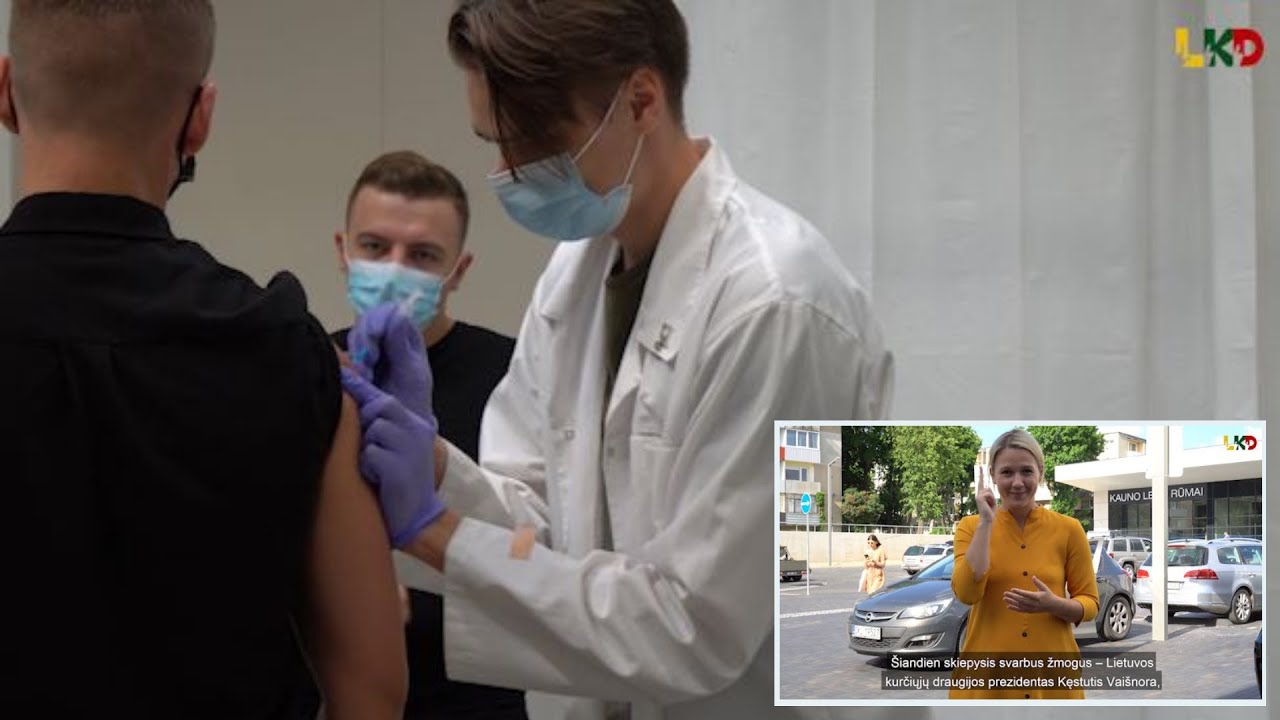 LKD prezidentas K. Vaišnora pasiskiepijo nuo koronaviruso