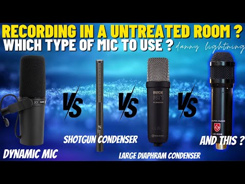 Best and Worst Microphone Types For Recording in a Untreated Room | Microphone Reverb Rejection Test