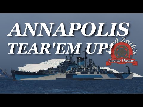 Tear'em Up! Annapolis Tier 10 American Super Cruiser Ranked Battle Islands of Ice World of Warships