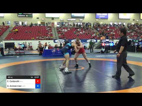2018 Marine Corps US Open/UWW Junior Freestyle 86 Con 16 #1 - Cameron Caldarelli (Bull) Vs. Dylan