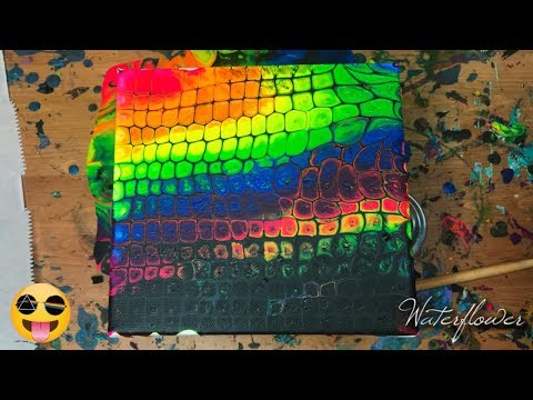 Eureka! Chameleon Cells Technique - Finally Worked! Fluid Art | Acrylic Pouring
