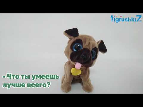 Собачка інтерактивна мопс HappyCow з озкучкою російською мовою (JD-R 9902)