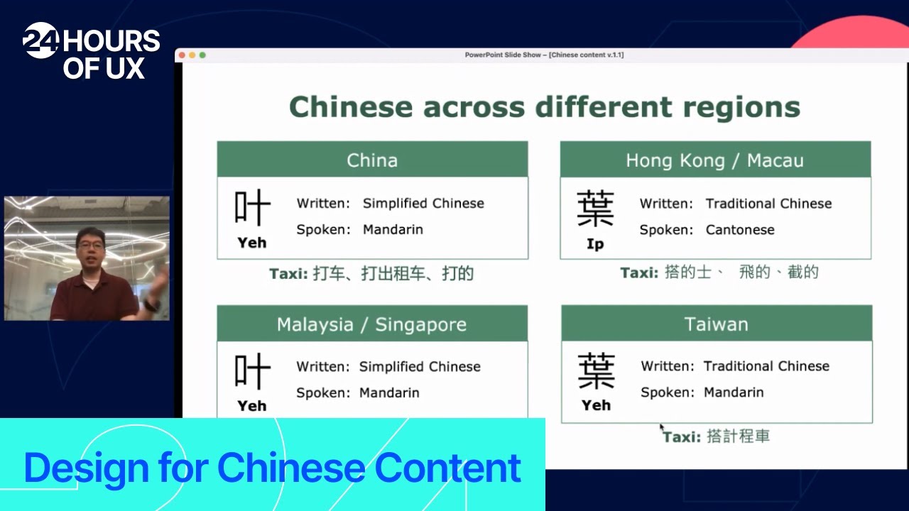 Tips for Designing for Chinese Content - Robert Hsu, Lowene Chan