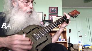 Slide Guitar Blues Lesson In Open D On My National Steel NRPB With Insanity!!!