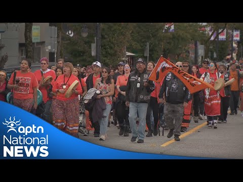 Walk and gathering in Vancouver for National Day of Truth and Reconciliation | APTN News