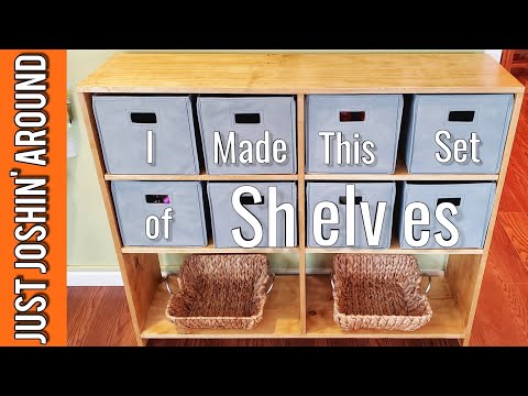 DIY Modern-Style Shelves Made From A Single Sheet of Plywood // Just Joshin' Around