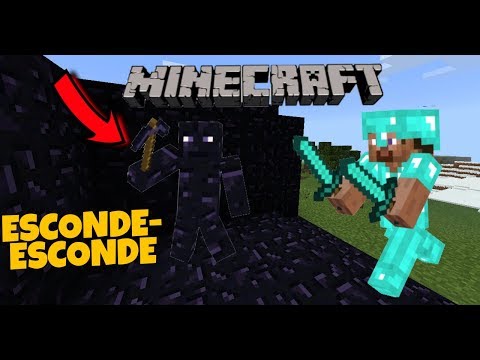 Minecraft Esconde-Esconde/Disfarce de Obsidiana !!! Estevão, Milla e Milly