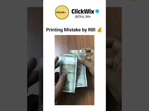 Printing Mistake by RBI - Funny Currency Note dispensed by ATM 💸 @ClickWix_com