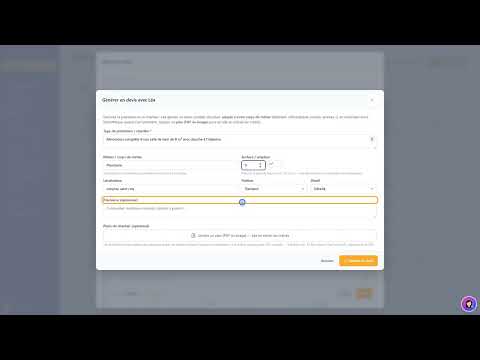 Tutoriel vidéo : Générer un devis avec Léa — Formation FacturesPro