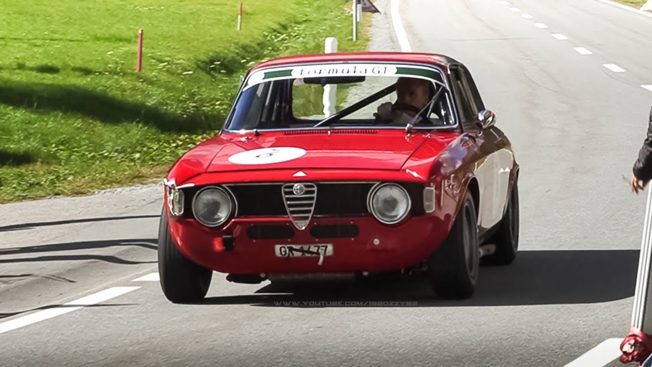 Watch 1965 Alfa Romeo Giulia Sprint GTA Sound in action on a Swiss Mountain Pass! Now 1965 Alfa Romeo Giulia Sprint GTA Sound in action on a Swiss Mountain Pass!