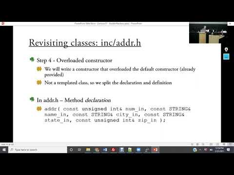 CSE 20312 - Lecture 07 - Combining Concepts - Towards a Doubly Linked List