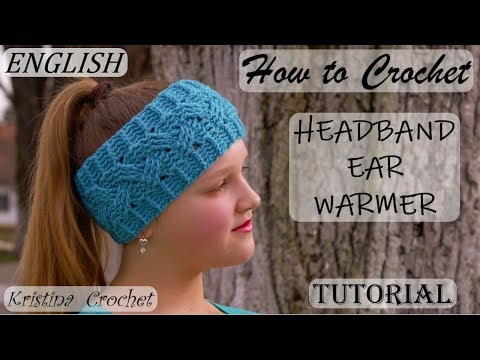 Crochet Cable HEADBAND / Ears Warmer TUTORIAL (English)