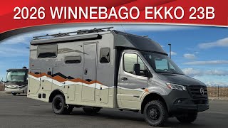 A preview image of the linked video showcasing 2026 Winnebago EKKO 23B