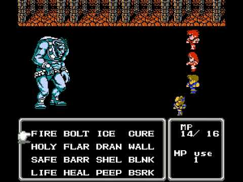 Final Fantasy II (NES) - Mysidian Tower - Ice Gigas