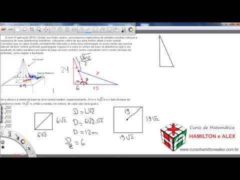 Matemática enem - Questão - Devido aos fortes ventos