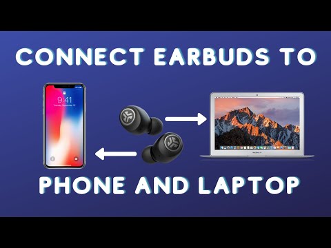 How to connect earbuds to phone and laptop simultaneously?
