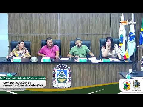 15ª Sessão Extraordinária de 05 de novembro 2025.