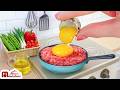 So Easy Mini Beef Omelette With Veggies Recipe ASMR Cooking Mini Food