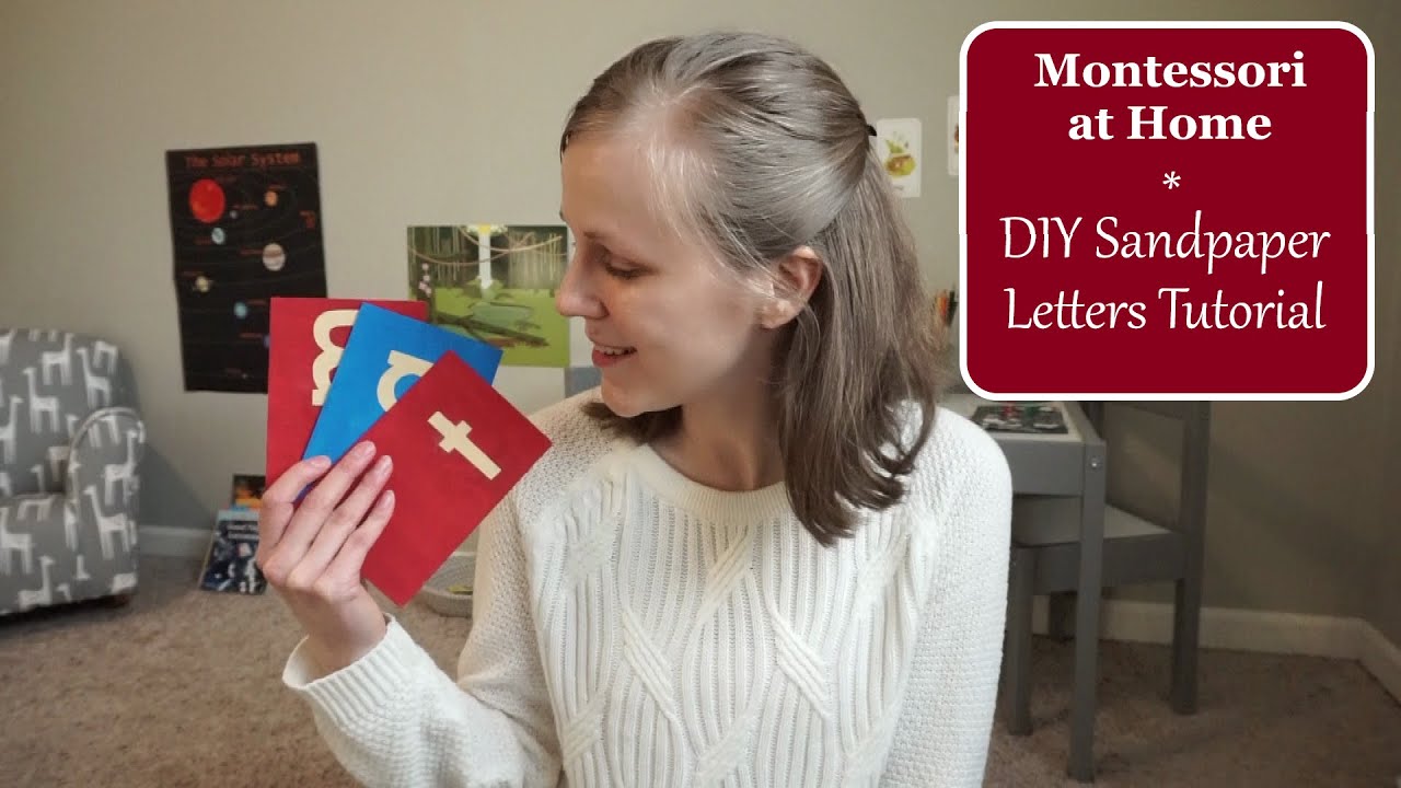 Montessori at Home | DIY Sandpaper Letters