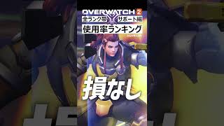 【OW2】最新版！使用率ランキング『サポート編』2024年12月｜オーバーウォッチ2 #shorts #オーバーウォッチトピック #オーバーウォッチ2