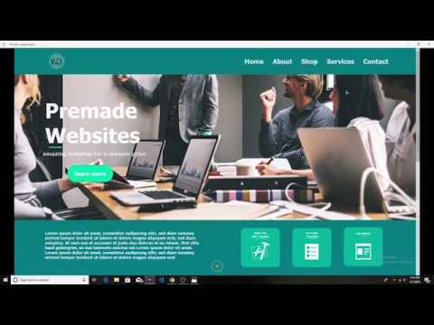 Full Web page design speed art + speed code - Template selling