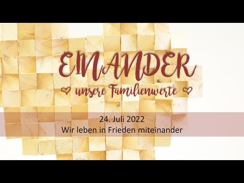 Einander - Wir leben in Frieden miteinander