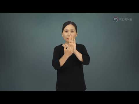 「차단」의 한국수어 표현