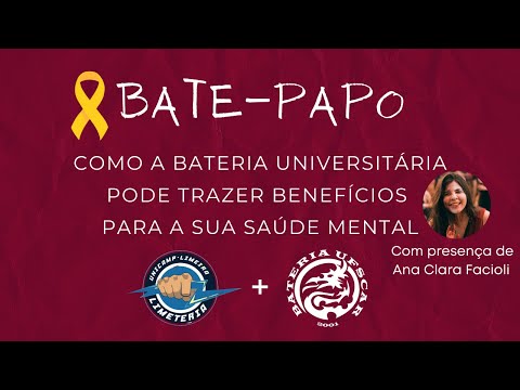 Bate-papo sobre Saúde Mental - Bateria UFSCar + Limeteria (Setembro Amarelo)