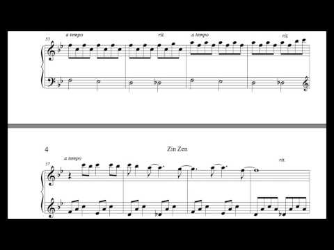 Piano Sheet Music - Zin Zen - Cory Gabel