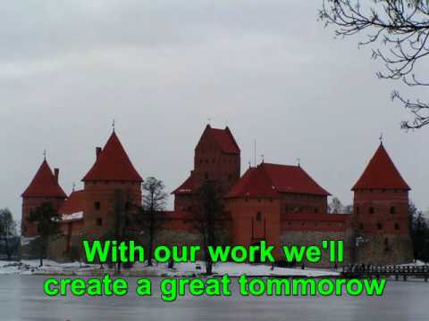 National anthem of Soviet socialist republic of Lithuania. . English subs.