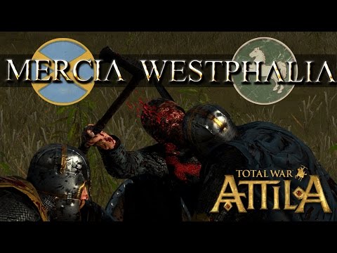 Panda vs Duck - Westphalia vs Mercia - Total War Attila Age of Charlemagne