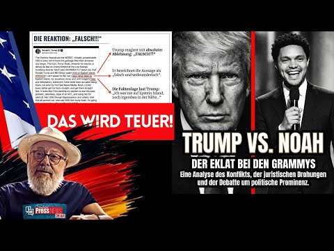 Scandal at the Grammys: Trump's merciless reaction to Trevor Noah's Epstein joke. 🔥 This is going...