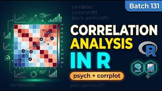 Batch 131: Correlation analysis in R with psych and corrplot package