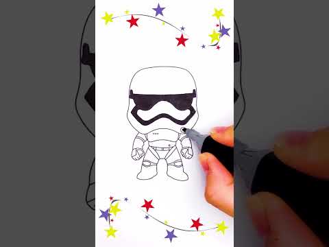 On dĂ©colorie un STORMTROOPER - STAR WARS đ Abonne toi et like, c'est gratuit et ça fait plaisir đ€